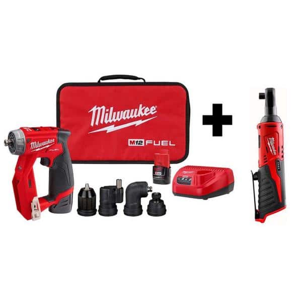 12 FUEL 12-Volt Lithium-Ion Brushless Cordless 4-in-1 Installation 3/8 in