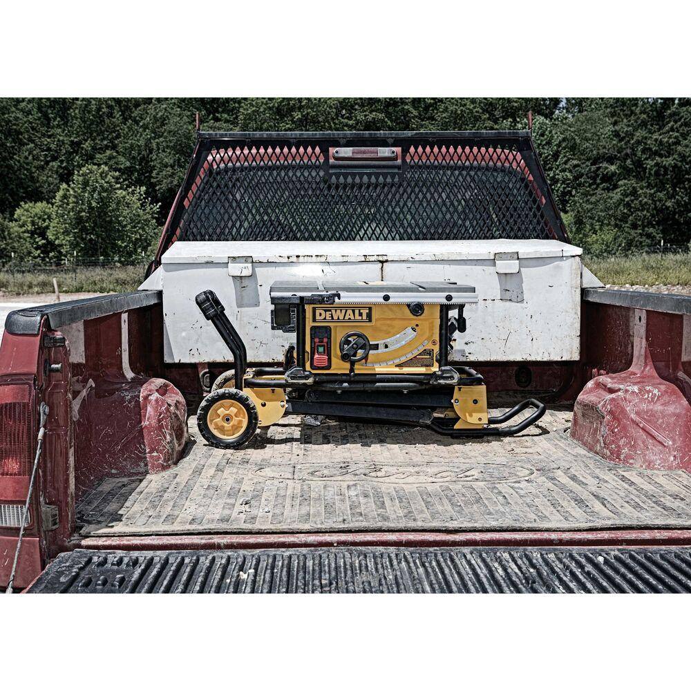 15 Amp Corded 10 in. Job Site Table Saw with Rolling Stand