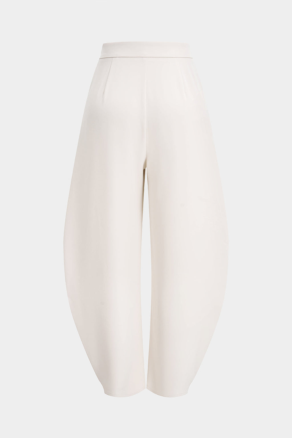 Solid Ruched Wide Leg Pants