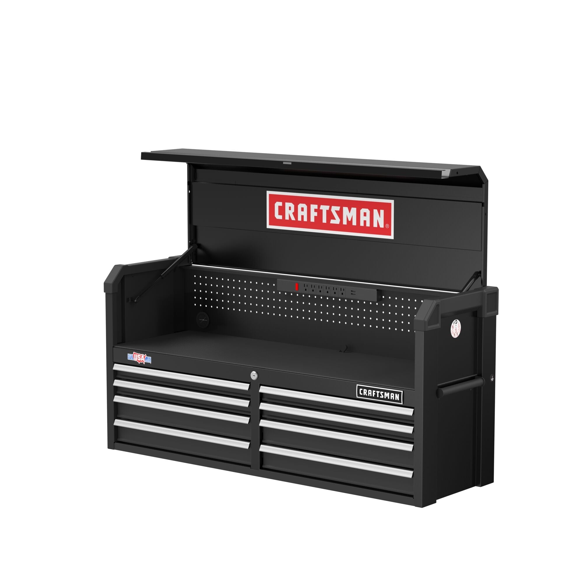 51.5-in W x 24.7-in H 8-Drawer Steel Tool Chest (Black)