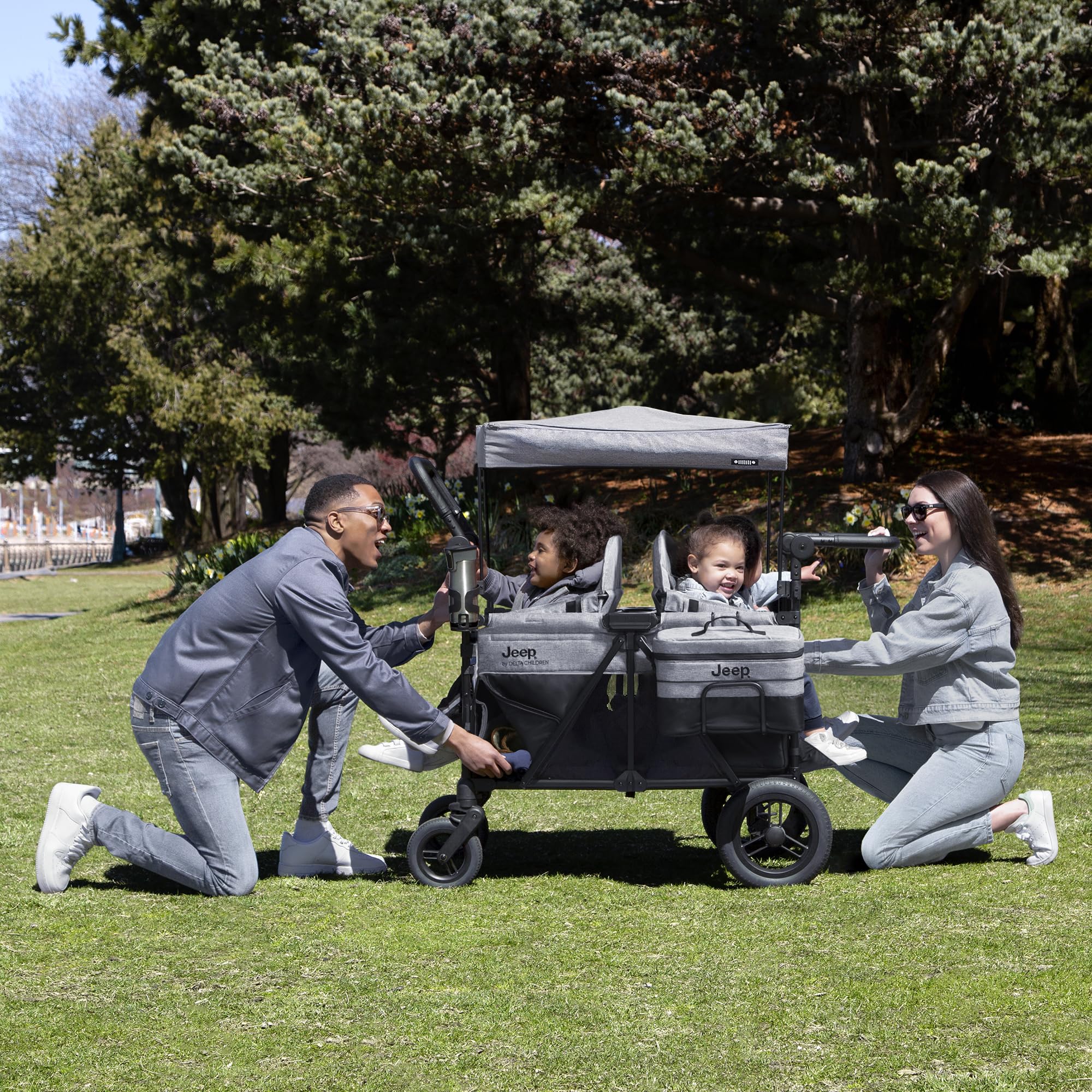 Wrangler Deluxe 4 Seater Stroller Wagon