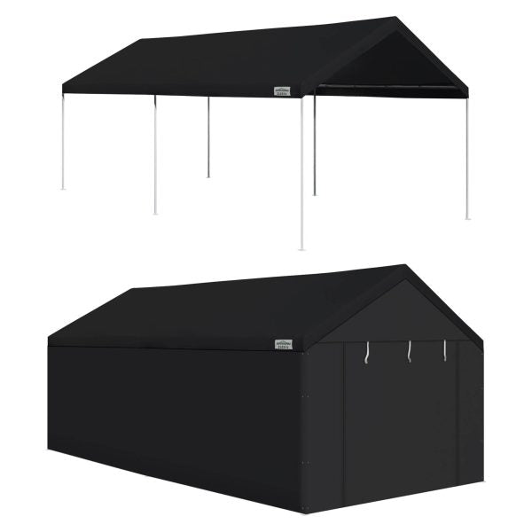 10 x 20′ Straight Leg Instant Canopy Tent Set w/Sidewalls
